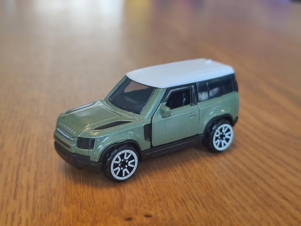 Majorette Land Rover Defender GROEN, Ophalen of Verzenden, Zo goed als nieuw, Auto