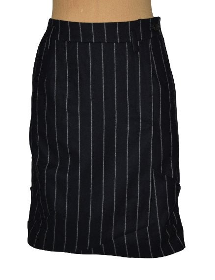 Nieuw Pauw rokje, wollen rok, pinstripe, Mt. S, Verzenden, Zwart, Pauw, Nieuw