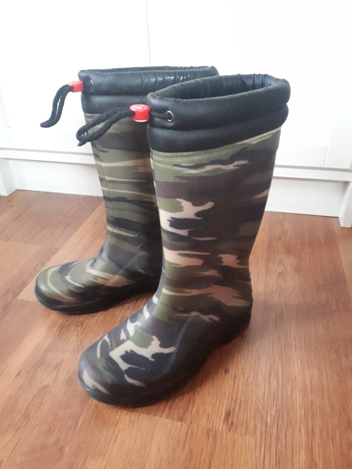 Regenlaarzen camouflage, nette staat, Ophalen of Verzenden