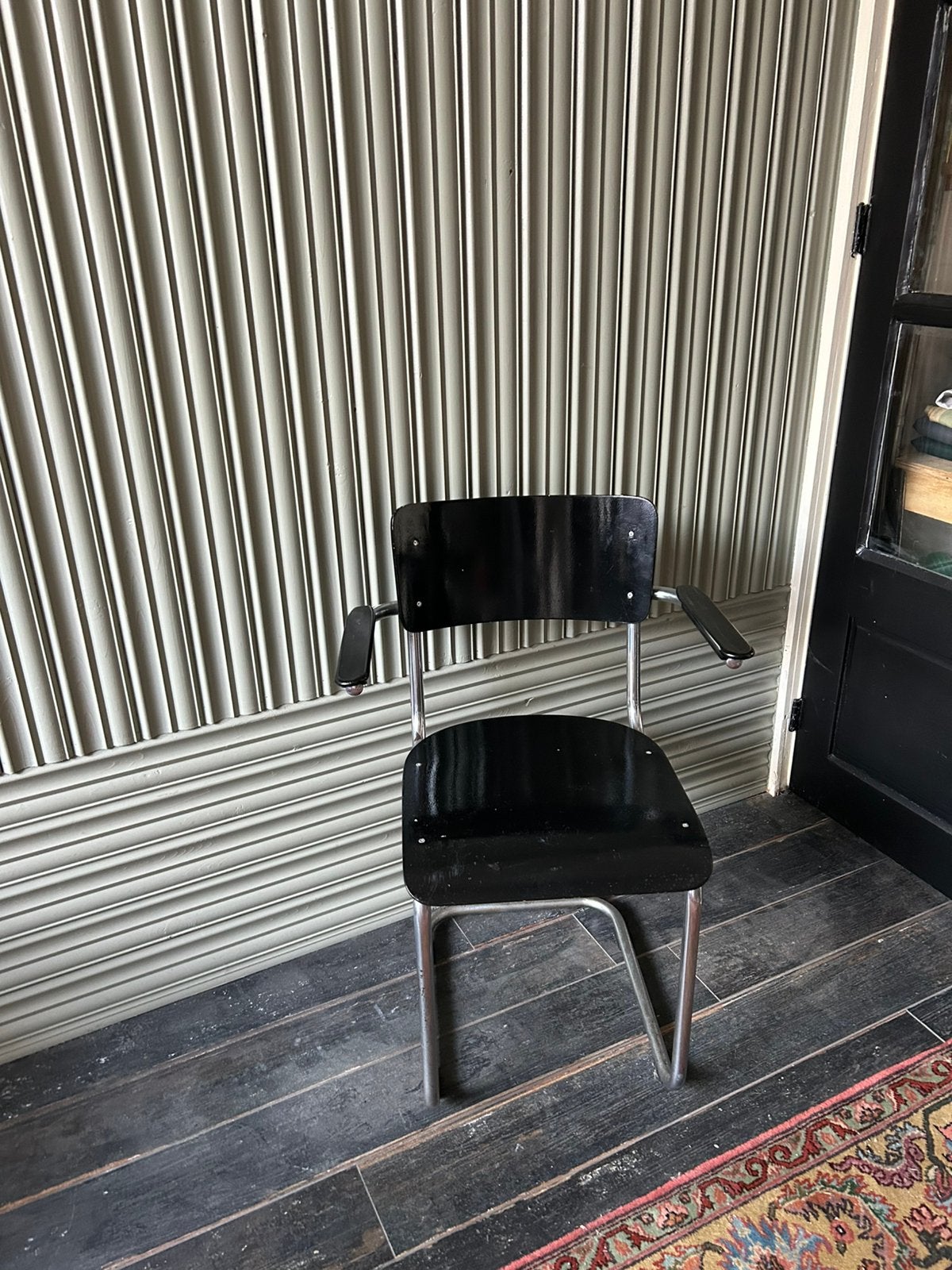 Vintage buisframe stoelen Gispen / de Wit 5 stuks, Ophalen, Gebruikt, Zwart, Gispen / de Wit
