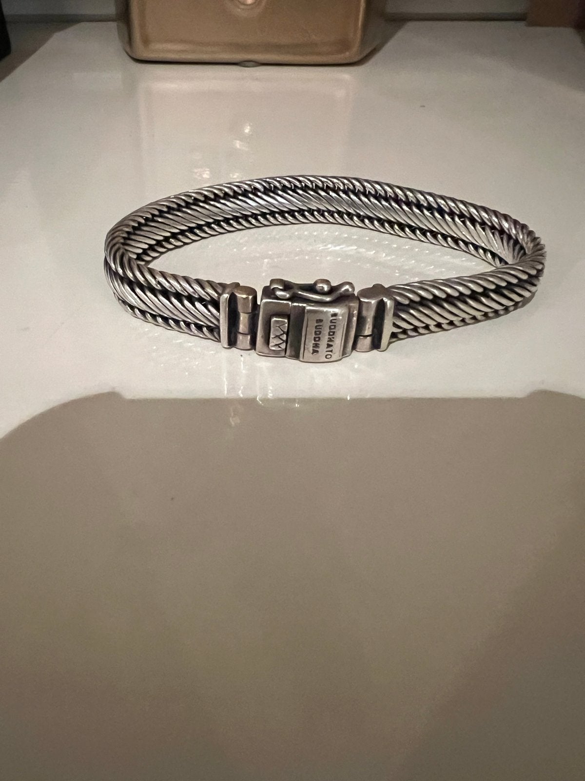 Buddha to Buddha armband zilver, Ophalen, Gebruikt, Zilver