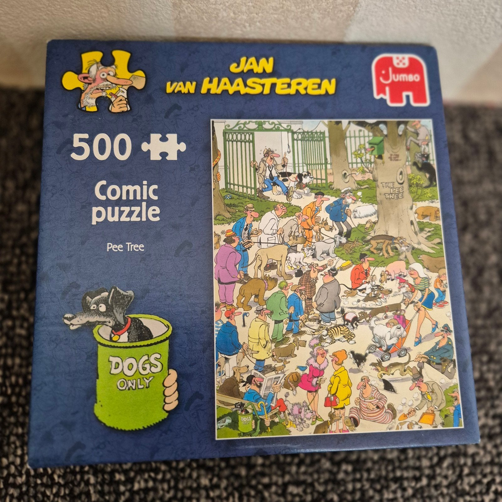 Jan van Haasteren Comic puzzel - Pee Tree (500 stukjes), Ophalen of Verzenden, 500 t/m 1500 stukjes, Zo goed als nieuw, Legpuzzel