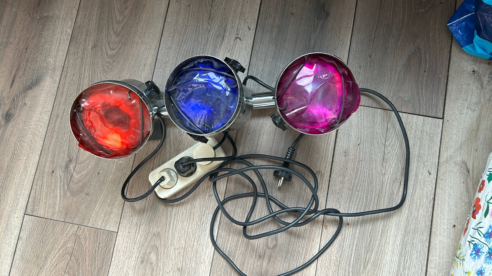 Vintage Disco Lichtset Inclusief Reservelampen & Filters!, Ophalen, Gebruikt, Licht, Kleur