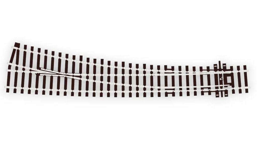 Peco – SL-E86 Code 100, Gebogen wissel, Lang, Rechts, Overige merken, Gelijkstroom of Wisselstroom, Nieuw, Rails