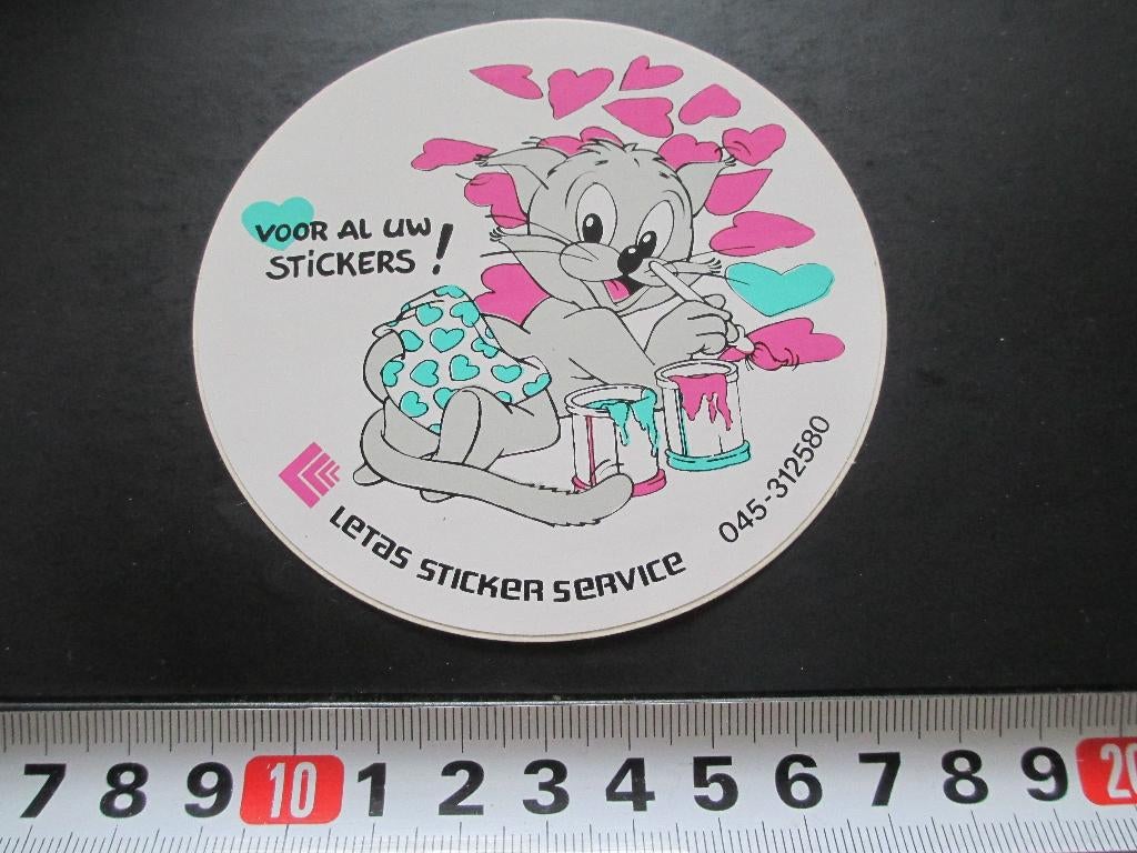 sticker strip kat verven letas stickers heerlen *, Ophalen, Zo goed als nieuw
