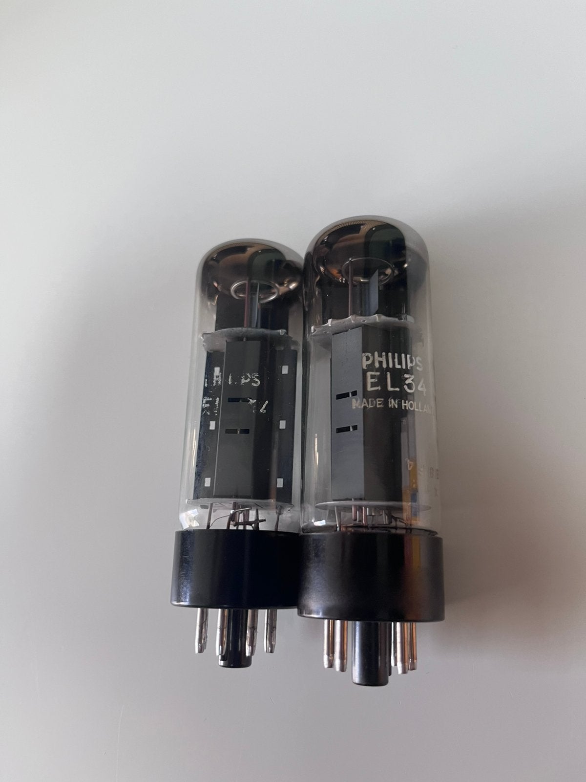 Matched paar EL34 Mullard Blackburn XF4, Ophalen of Verzenden, Buis of Buizen
