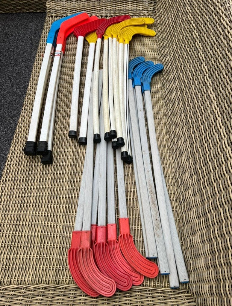 Partij Unihockeysticks (20 stuks) => BSO/School/Hockeyclub, Ophalen, Gebruikt, Stick
