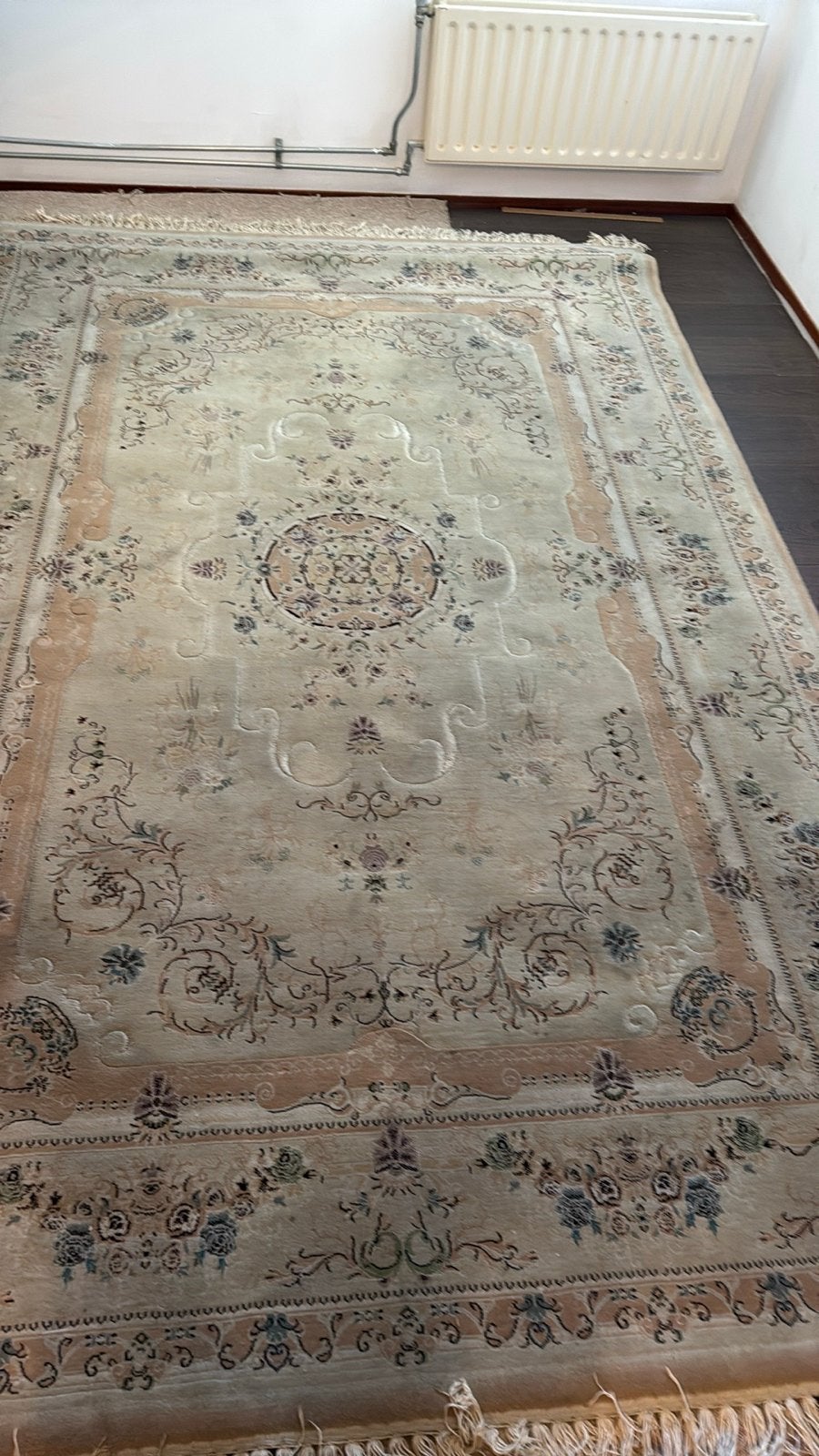 Gebruikt Perzisch Macshin tapijt, 3x2 meter, Huis en Inrichting, Stoffering | Tapijten en Kleden, Ophalen, Gebruikt, Beige, 200 cm of meer