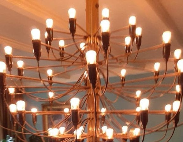 Zeldzame Vintage Arteluce 2097/50  – Gino Sarfatti hanglamp, Huis en Inrichting, Ophalen
