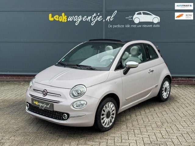 Fiat 500 C 0.9 Turbo Star Cabrio *carplay *climate *cruise, 86 pk, Gebruikt, Zwart, Overige kleuren