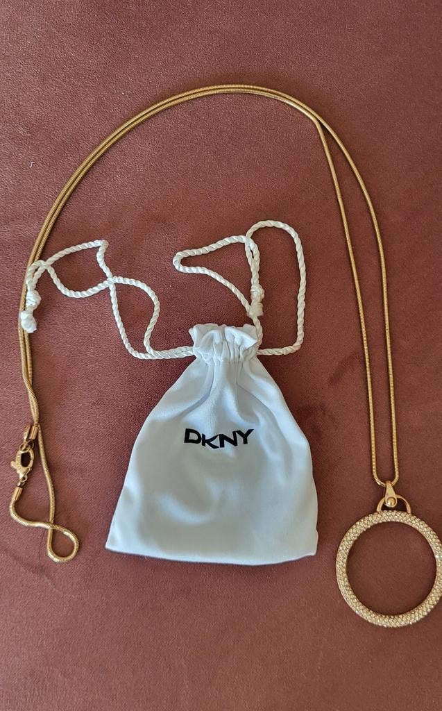 DKNY ketting rosékleurig, Ophalen of Verzenden, Nieuw, Met strass