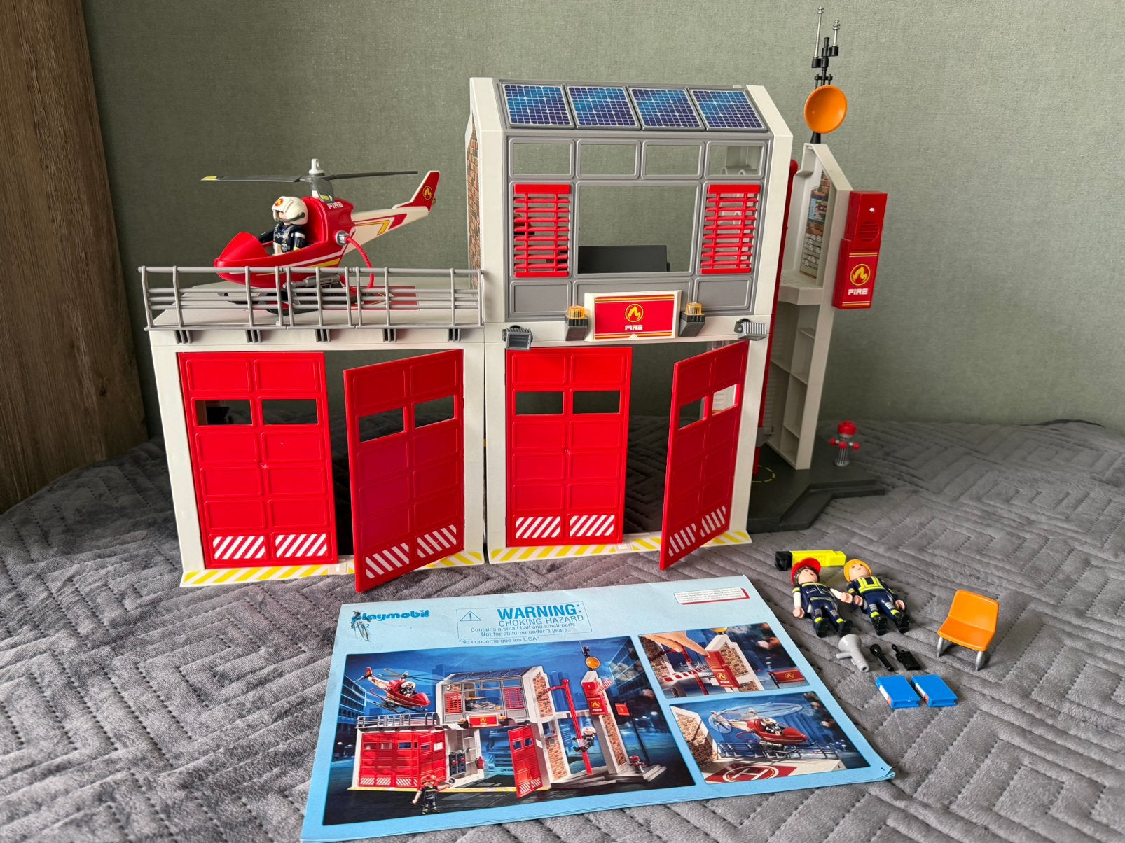 Playmobil brandweerkazerne 9462, Kinderen en Baby's, Ophalen, Gebruikt, Gebouw, Complete set