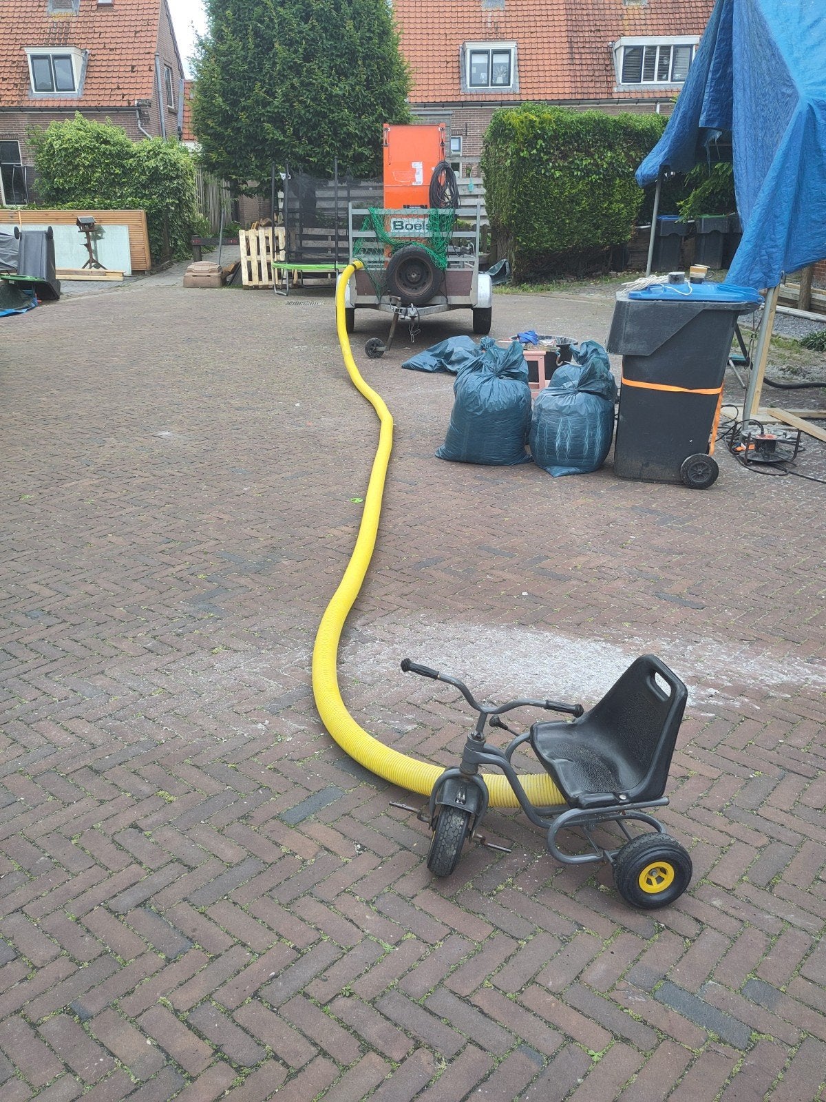 Mantelbuis ca. 8 meter, Pvc, 6 meter of meer, Overige typen, Ophalen of Verzenden