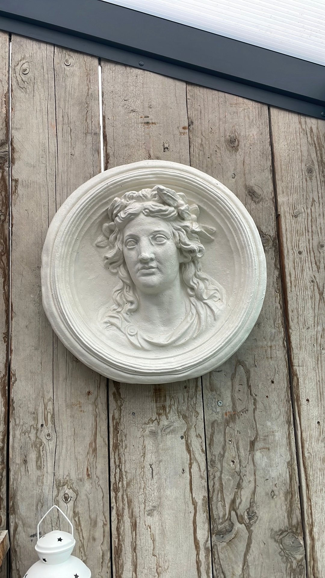 Ornament van vrouwen hooft, Ophalen, Beton, Mensenbeeld