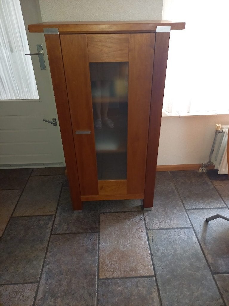 Kersenhouten kast 127cm van Kees Verhouden Design, Ophalen, Met deur(en), 50 tot 100 cm, Zo goed als nieuw