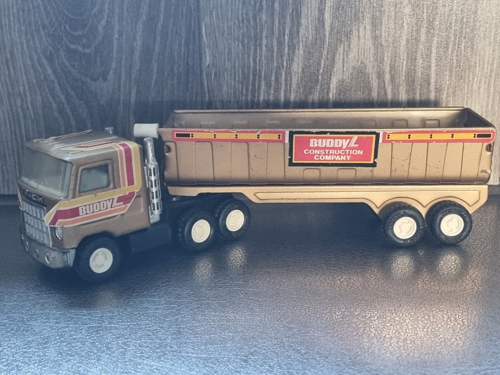 Vintage Buddy L Mack kiepwagen - Made in Japan, Ophalen of Verzenden, Gebruikt