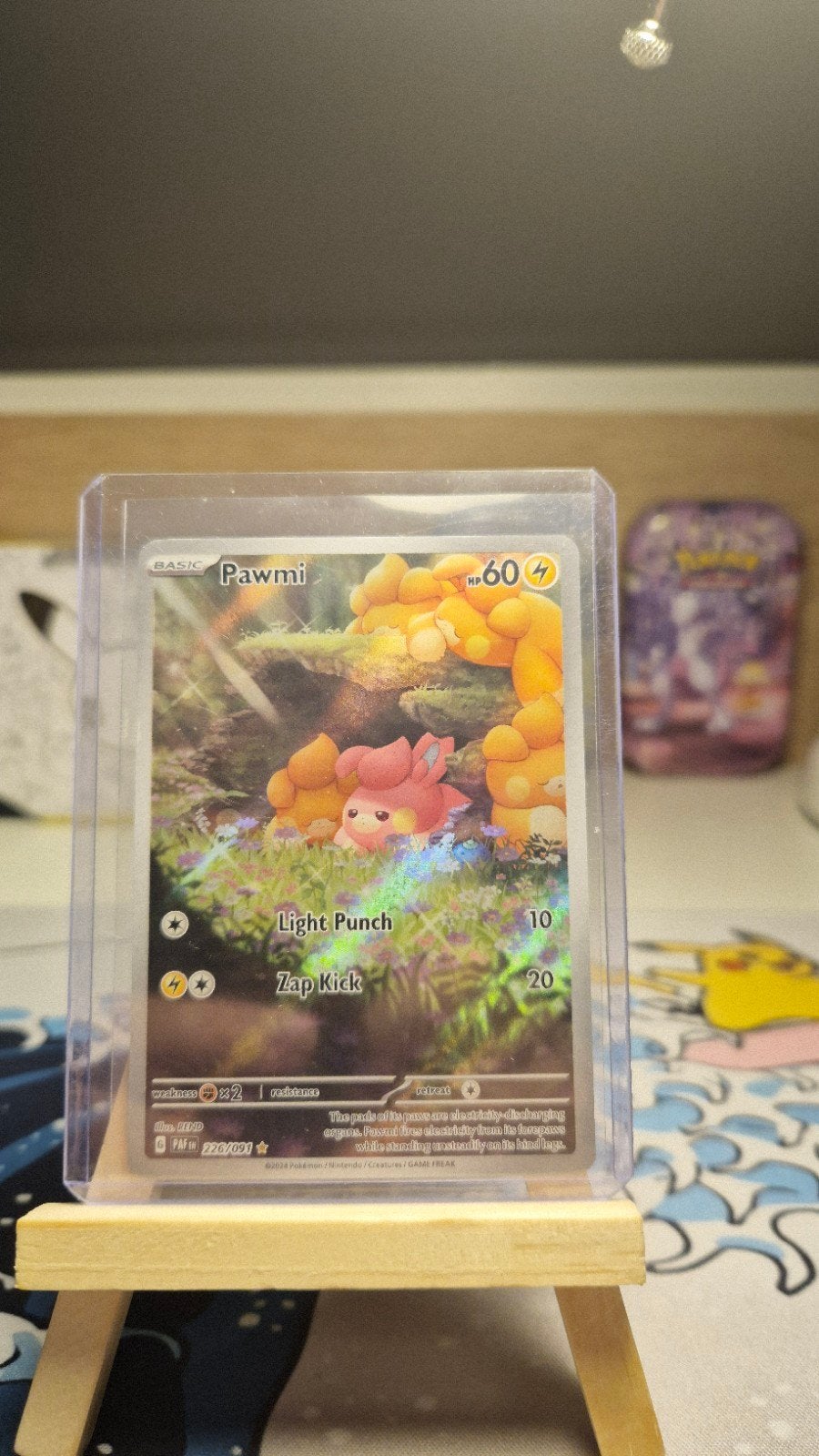 Pawmi (210/193) - Scarlet & Violet - Pokémon Kaart, Ophalen of Verzenden, Zo goed als nieuw, Losse kaart