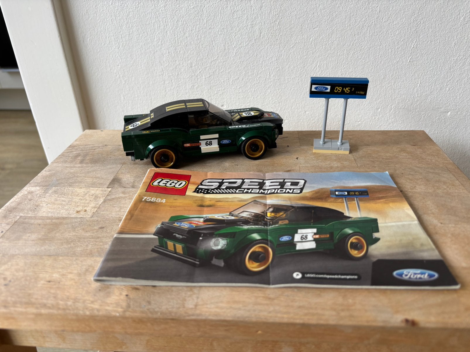 Lego speed champions 75884 ford mustang, Ophalen of Verzenden, Zo goed als nieuw