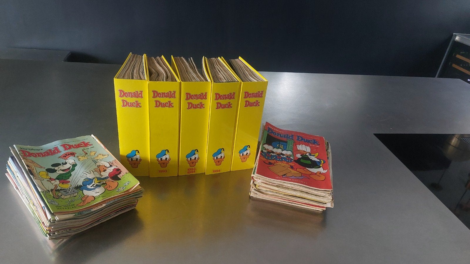 Donald Duck weekbladen en jaargangen in mappen, Boeken, Complete serie of reeks, Ophalen, Gelezen
