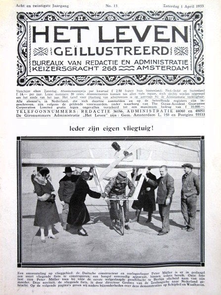 3 vintage artikels luchtvaart 1932-33 vliegtuig, Ophalen of Verzenden, Gebruikt, Kaart, Foto of Prent