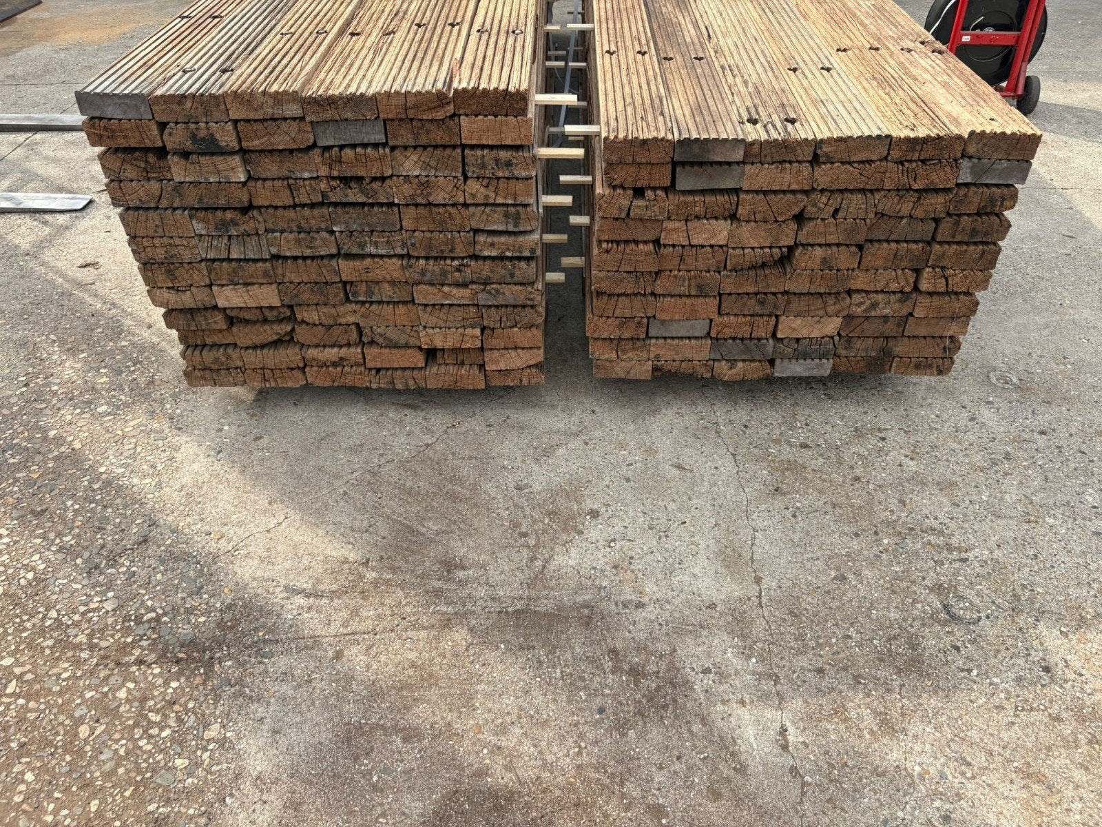 Eenmalig gebruikte vlonderplanken | 3500 x 140 x 50 mm, Gebruikt, Minder dan 25 mm, Ophalen of Verzenden, Plank