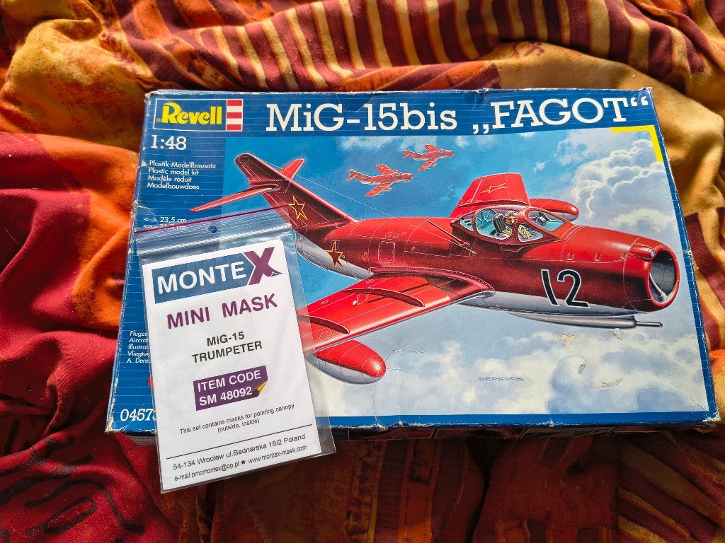 Revell Mig-15bis 1/48, Hobby en Vrije tijd, Modelbouw | Vliegtuigen en Helikopters, Revell, Ophalen of Verzenden, Zo goed als nieuw