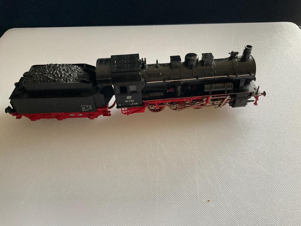 Fleischmann stoomlocomotief BR 55, Gebruikt, Fleischmann, Ophalen of Verzenden, Gelijkstroom