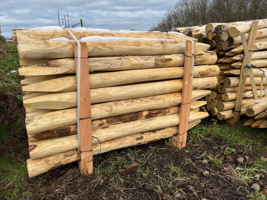 Kastanje palen, Tuin en Terras, Palen, Balken en Planken, Ophalen, Palen, Nieuw, Hardhout