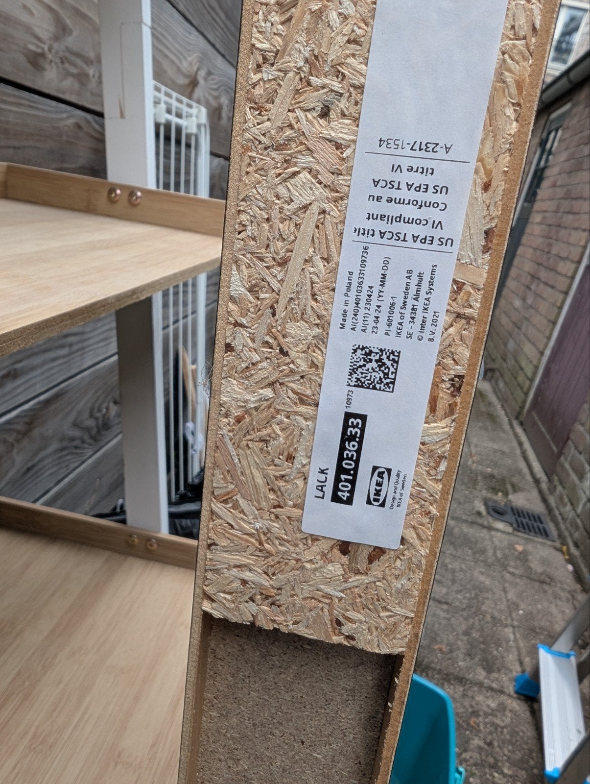 IKEA LACK wandplank zwart 110x26 cm, Ophalen, Zo goed als nieuw
