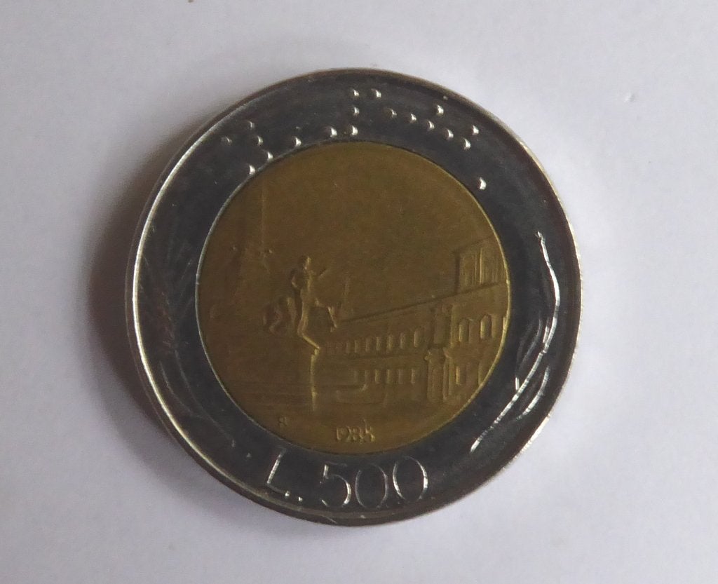 500 lire munt 1985., Ophalen of Verzenden, Italië, Losse munt
