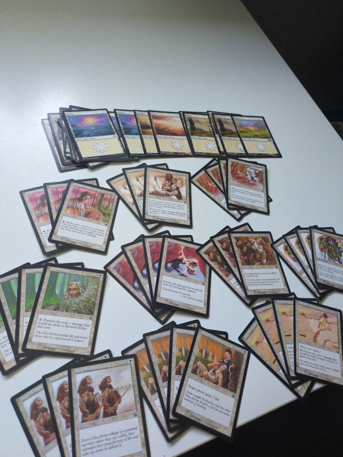 Mtg Wit Old Border Deck (Lifegain-Prevent Damage), Hobby en Vrije tijd, Ophalen of Verzenden, Zo goed als nieuw, Speeldeck