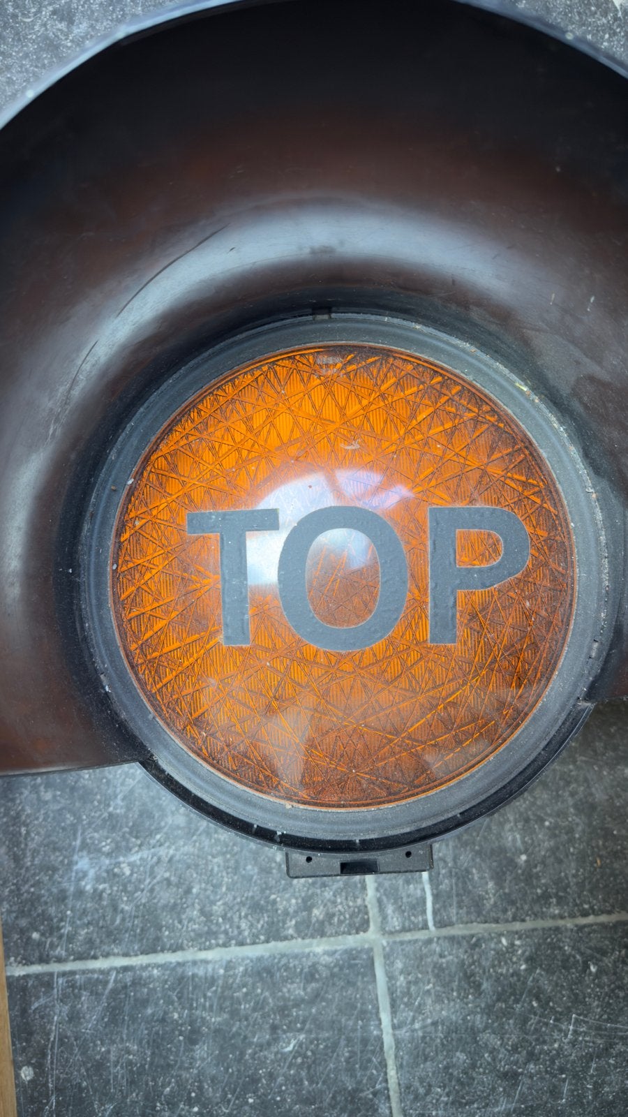 Stoplicht met 'TOP' erop - Uniek decoratiestuk, Antiek en Kunst, Ophalen