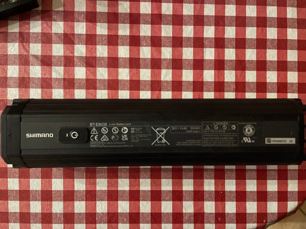 Shimano fietsaccu, Ophalen, Zo goed als nieuw