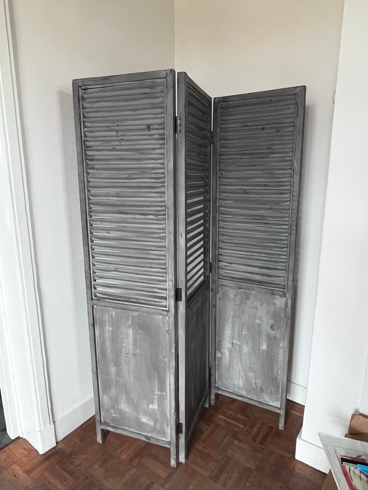 Grijze kamerscherm / scheidingswand 175x44 cm, Ophalen, Gebruikt