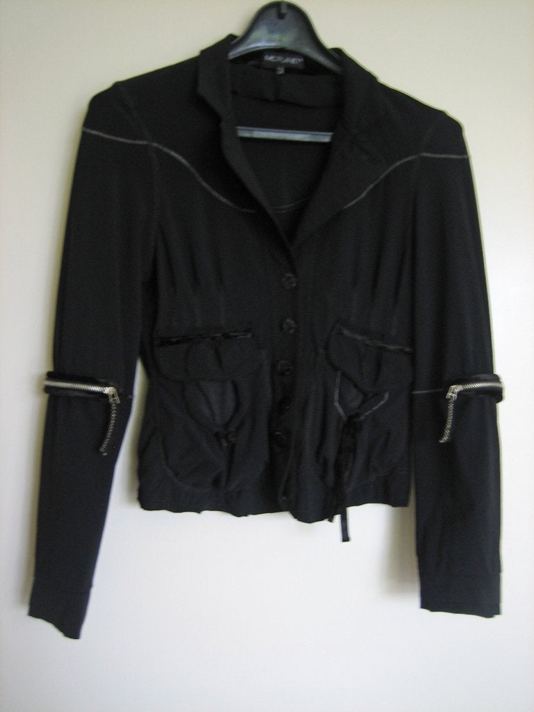 Prachtig diep zwart blouse-jasje MC PLANET 34-36-38 Snazzeys, Verzenden, Zwart, Nieuw, Jasje