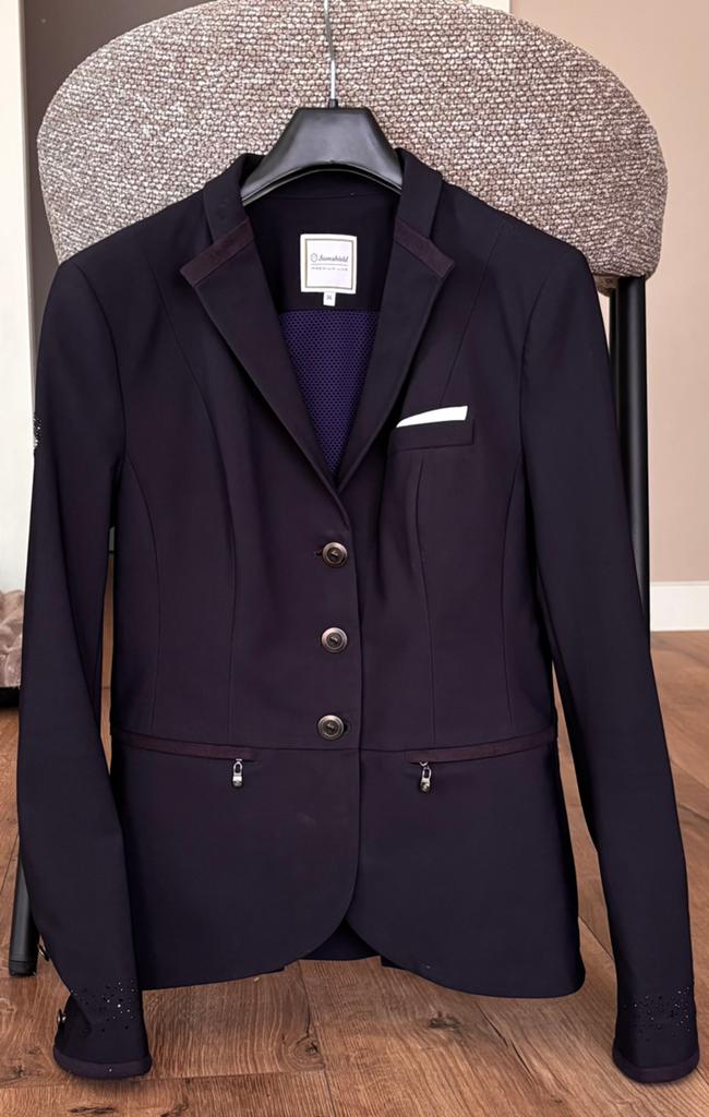 Samshield wedstrijd jasje mt 36 donker blauw, Dieren en Toebehoren, Ophalen of Verzenden, Zo goed als nieuw, Dressuur, Bovenkleding