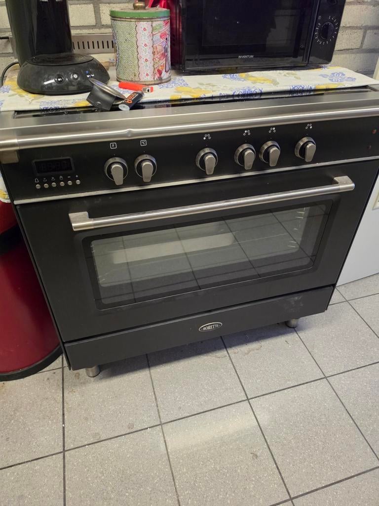 Boretti CFBI901AN 90CM met afzuigkap, Oven, 60 cm of meer, Ophalen of Verzenden, Zo goed als nieuw