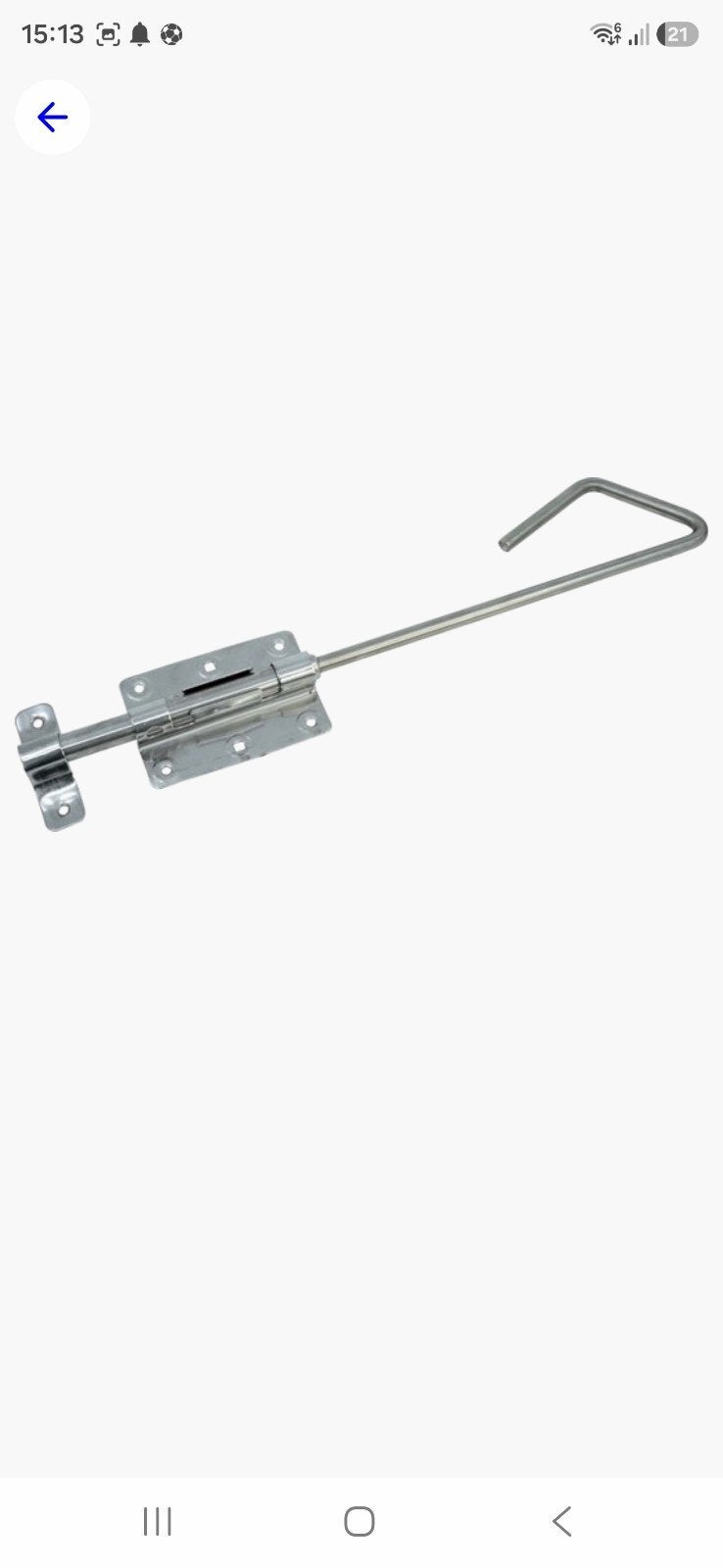 Starx staafgrendel 400 mm verzinkt voor hek of gate, Ophalen of Verzenden