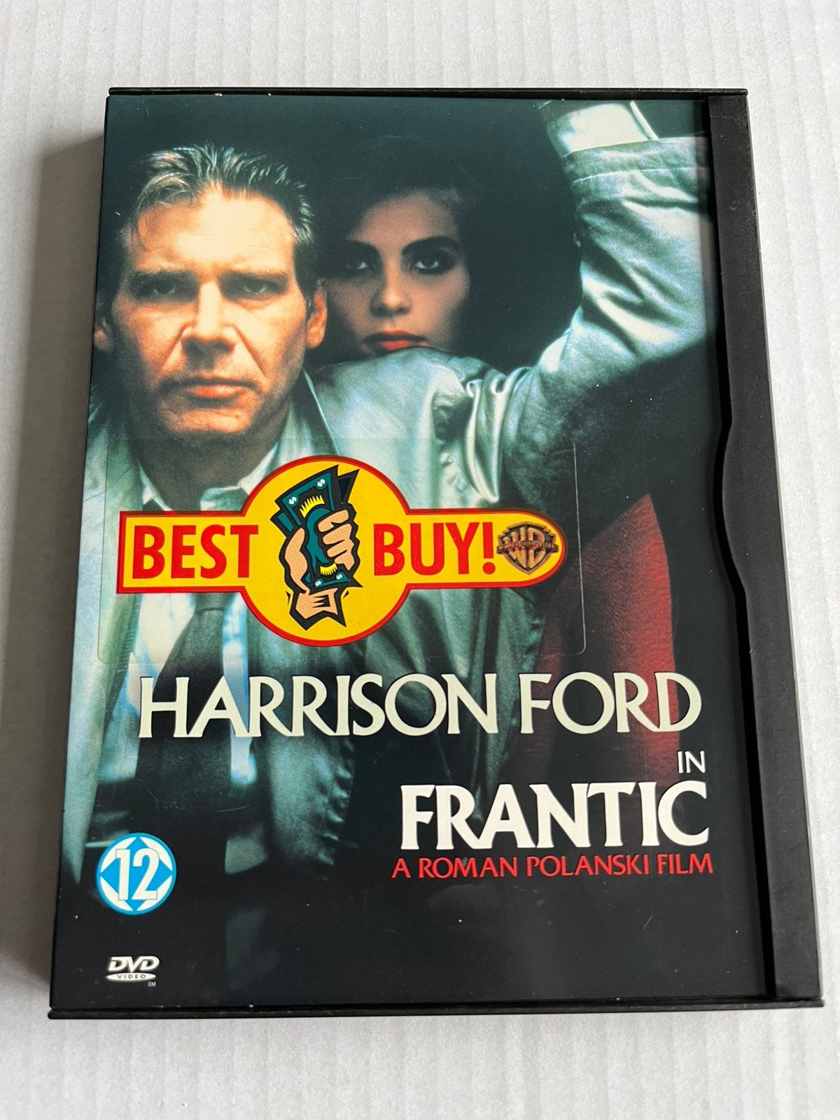 Frantic - Harrison Ford DVD (Roman Polanski film), Vanaf 12 jaar, Ophalen of Verzenden, Gebruikt, Actiethriller