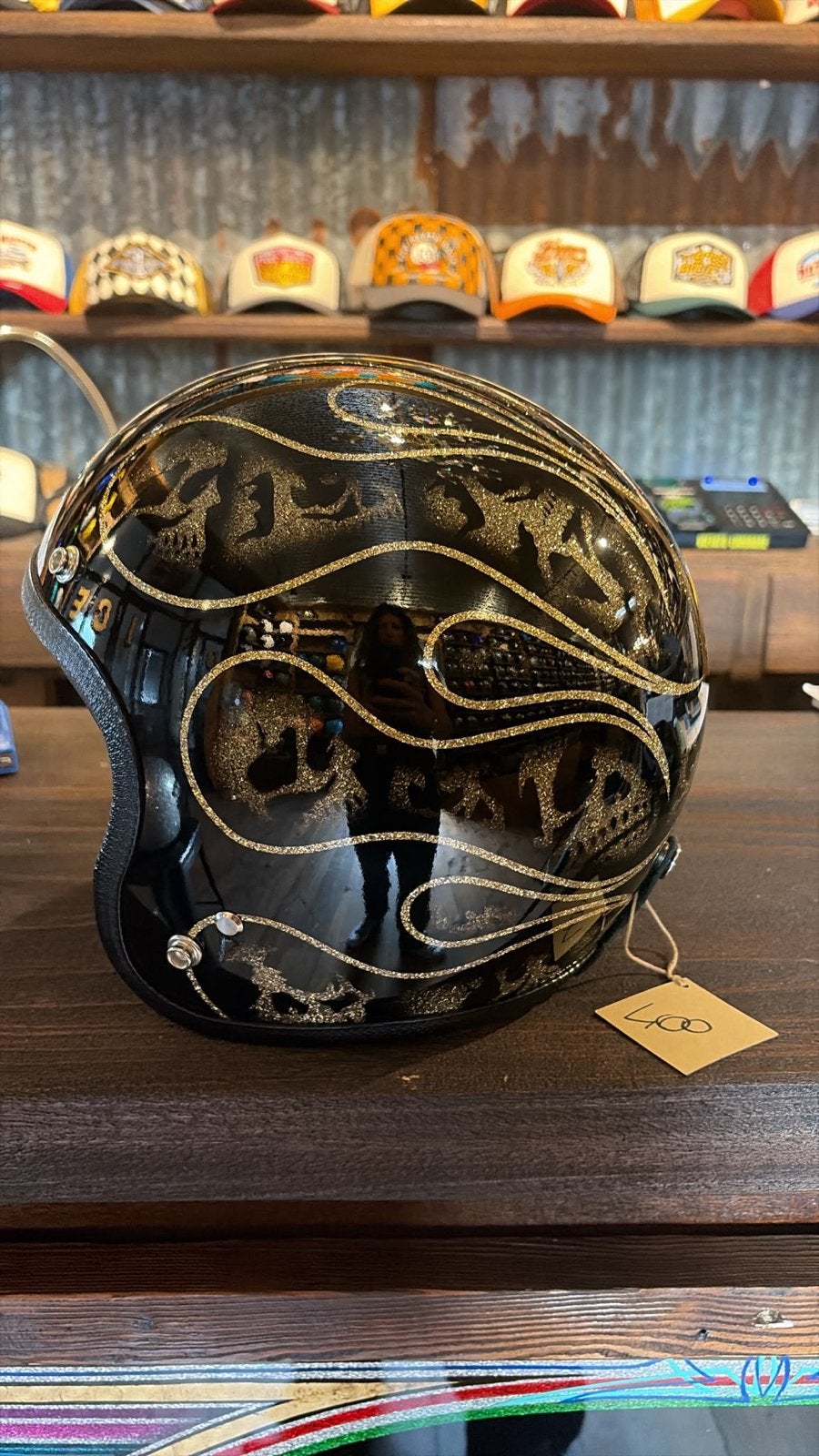 Exclusieve Cafe Racer/Harley Davidson Helm - Verheul, Overige merken, Heren, Jethelm, Ophalen of Verzenden