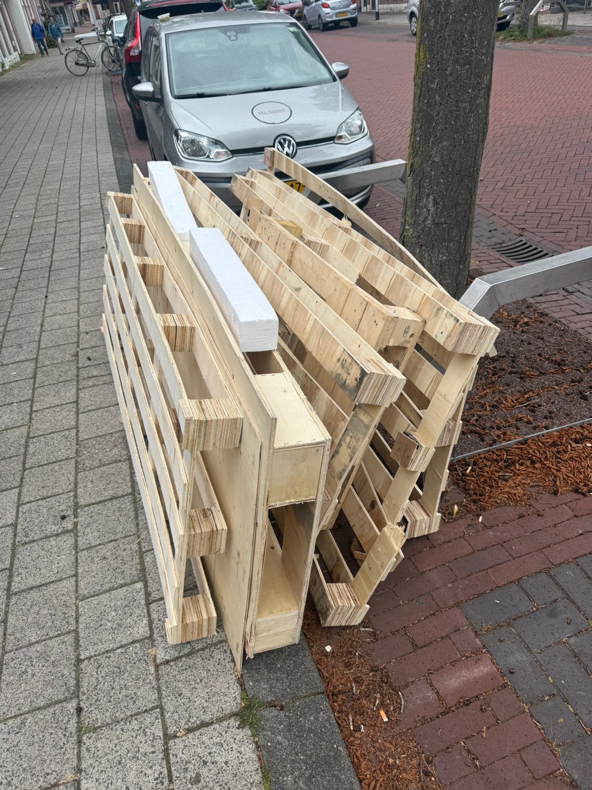 Pallets, Doe-het-zelf en Verbouw, Hout en Planken, Ophalen, Zo goed als nieuw, Pallet, Minder dan 200 cm