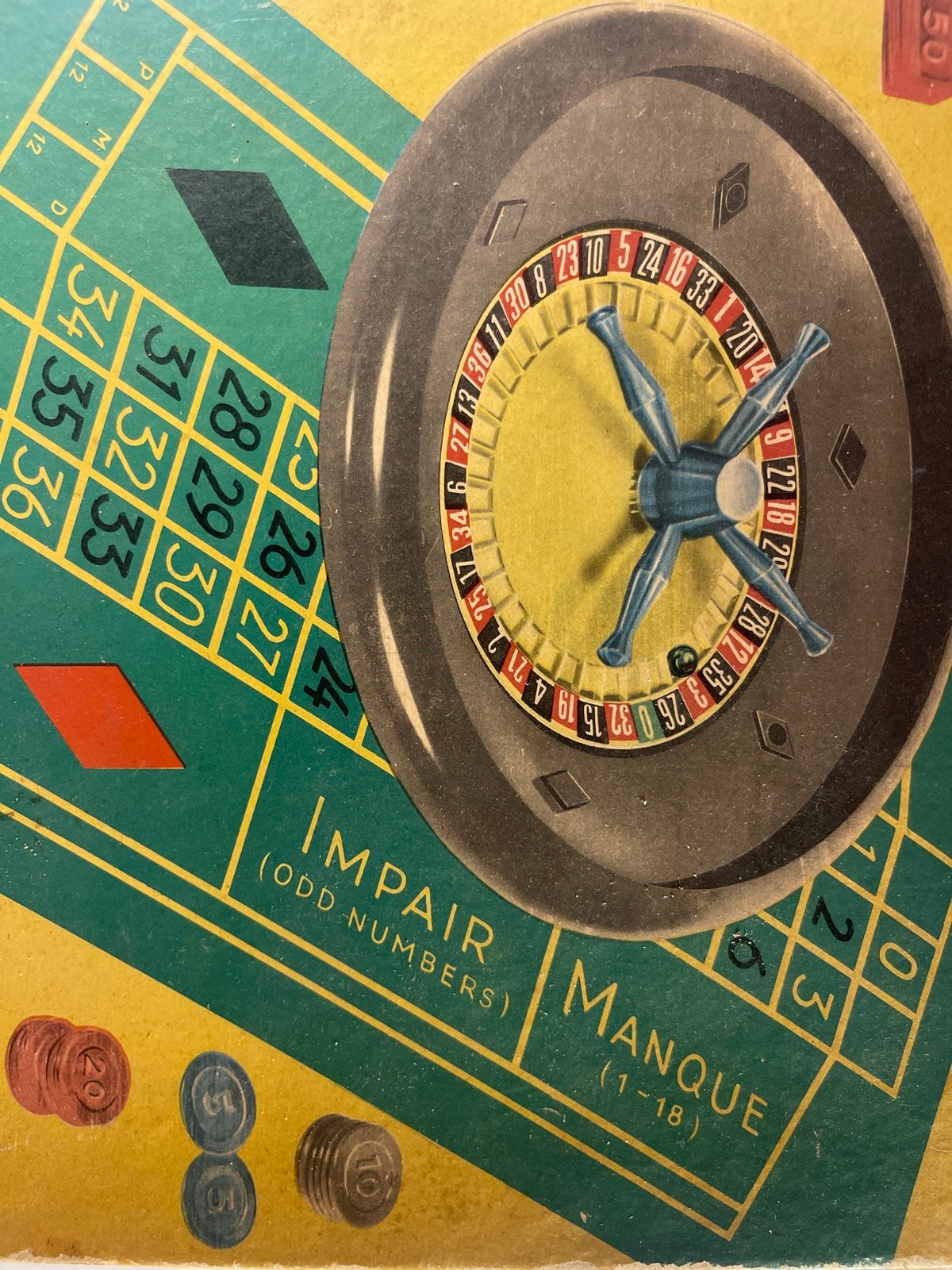 Vintage Roulette Bordspel VEB Prefo Dresden Jaren '70, Hobby en Vrije tijd, Gezelschapsspellen | Bordspellen, Vijf spelers of meer