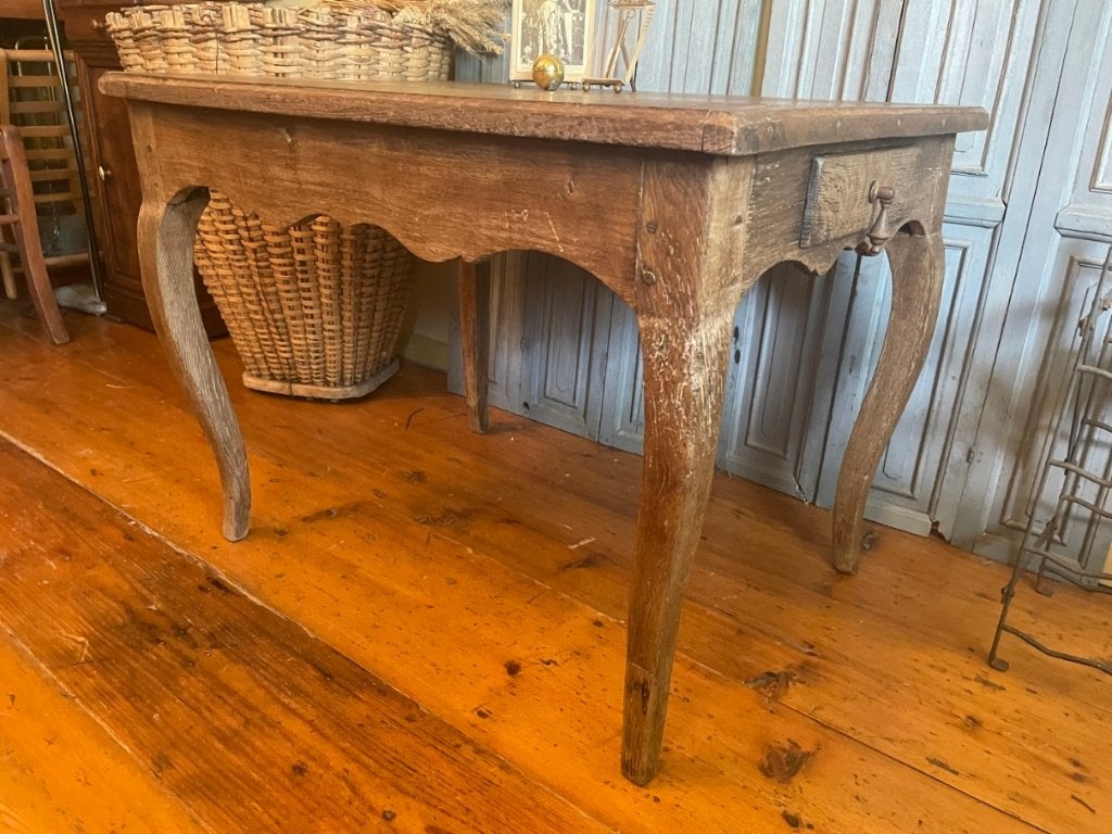18e eeuw Salontafel Bijzettafel Louis Quinze eiken Frans, Antiek en Kunst, Ophalen