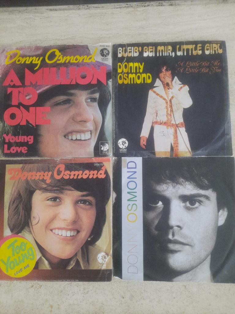 9x vinyl singels van Donny Osmond, Cd's en Dvd's, Ophalen of Verzenden, Zo goed als nieuw, Overige formaten