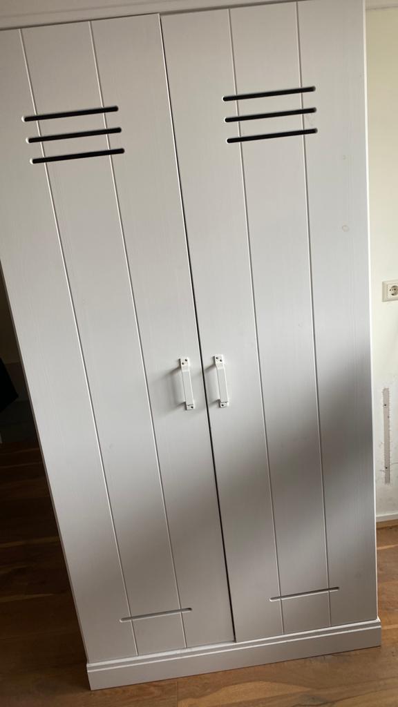 Wood connect kast met deuren en hangruimte, Ophalen, Gebruikt, 50 tot 100 cm, 150 tot 200 cm