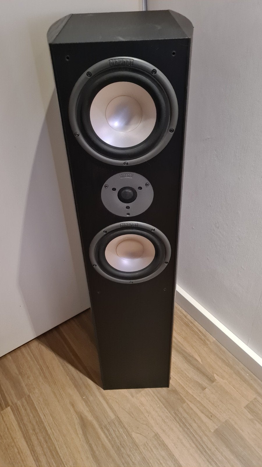 Magnat Vintage 320 Vloerstaande Luidsprekers - Zwart, Vloerstaande luidspreker, Magnat, Ophalen, 150 watt of meer