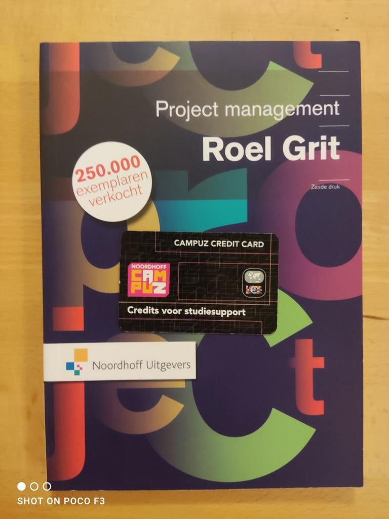 Boek - Projectmanagement, Roel Grit, Zo goed als nieuw, Gamma, HBO