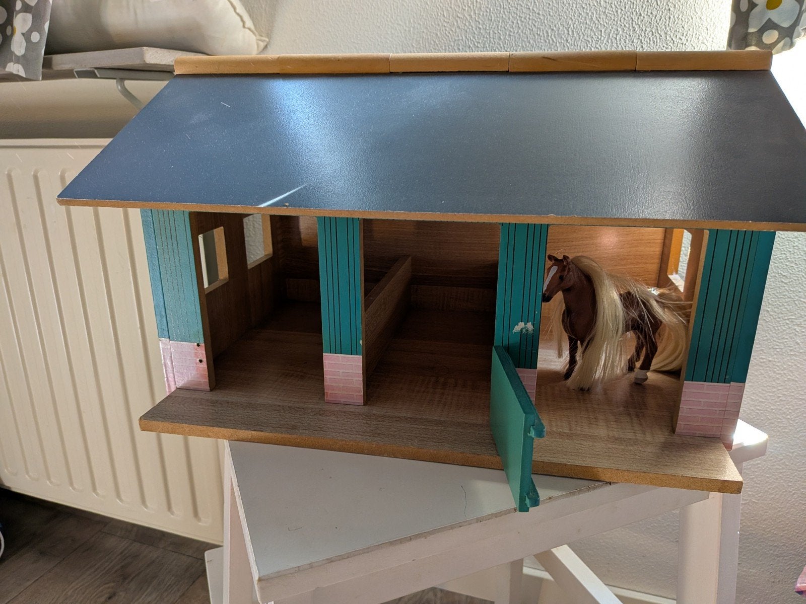 Paarden manege met Schleich paard, Ophalen, Poppenhuis