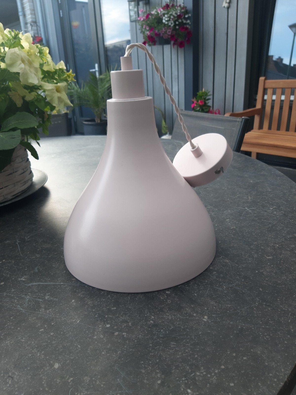 Hanglamp licht rose, Ophalen of Verzenden, Zo goed als nieuw, Overige kleuren, Minder dan 50 cm
