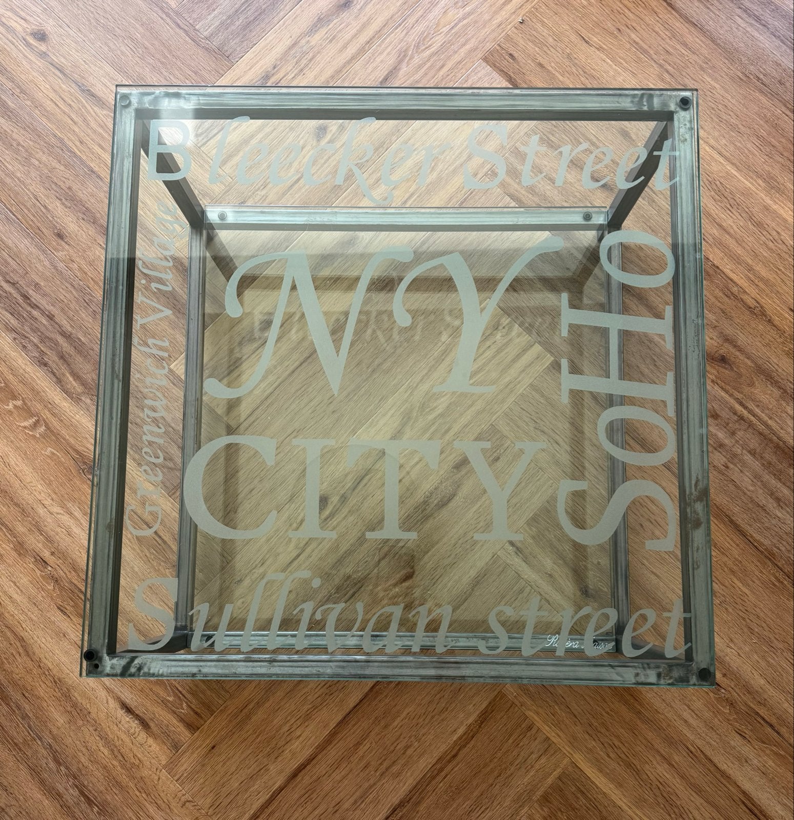 Riviera Maison Salontafel - Glas en Metaal, Gebruikt, Vierkant, Glas, 5 – 50